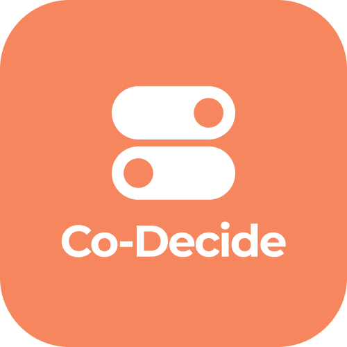 CD4A Stage Icon in orange colour for Phase 3 Stage 10 - Co-Decide